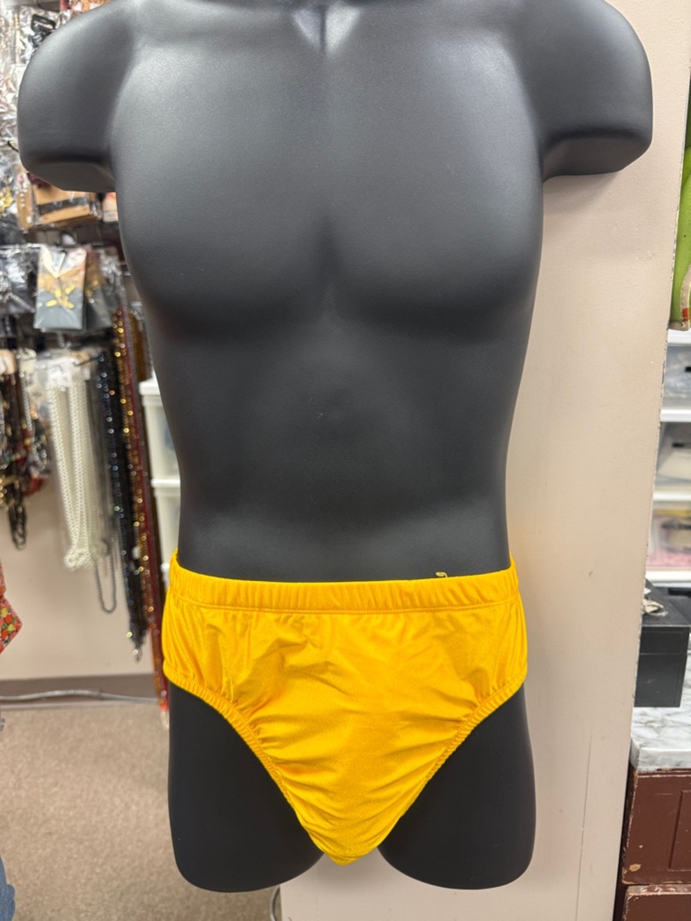 Men's High-Cut Briefs in Bright Yellow